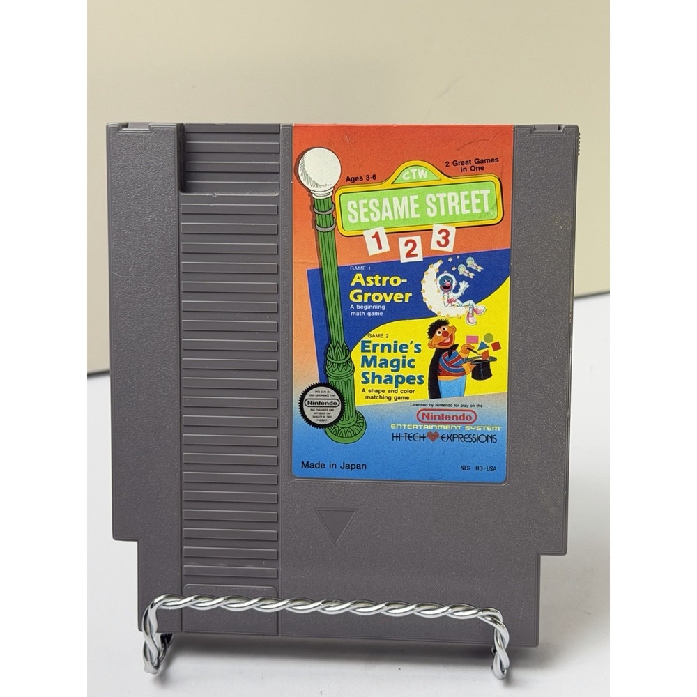 Sesame Street 123 (Nintendo Entertainment System, 1989) NES